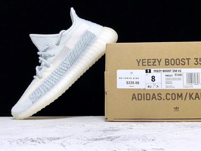 Og Yeezy Boost 350 V2 White/Cloud White Reflective 25