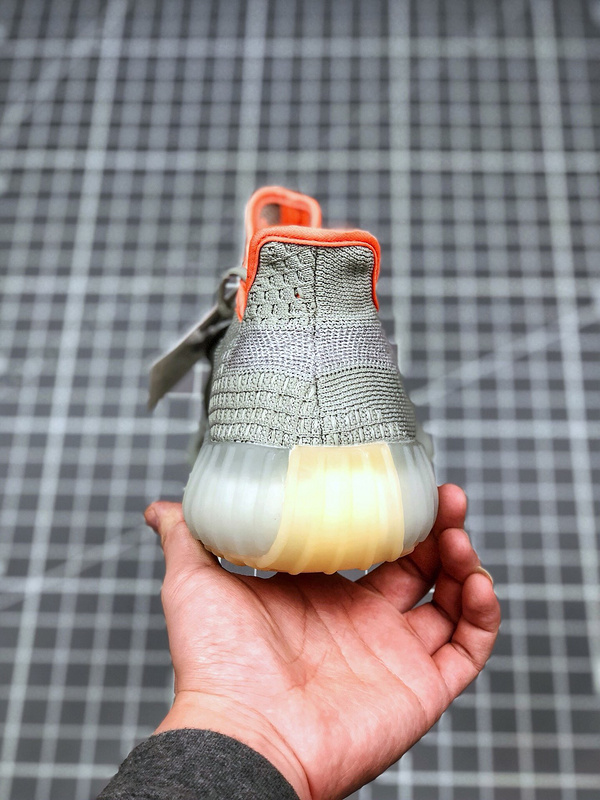 Yeezy Boost 350 V2 Desert Sage Light Grey/Orange 3