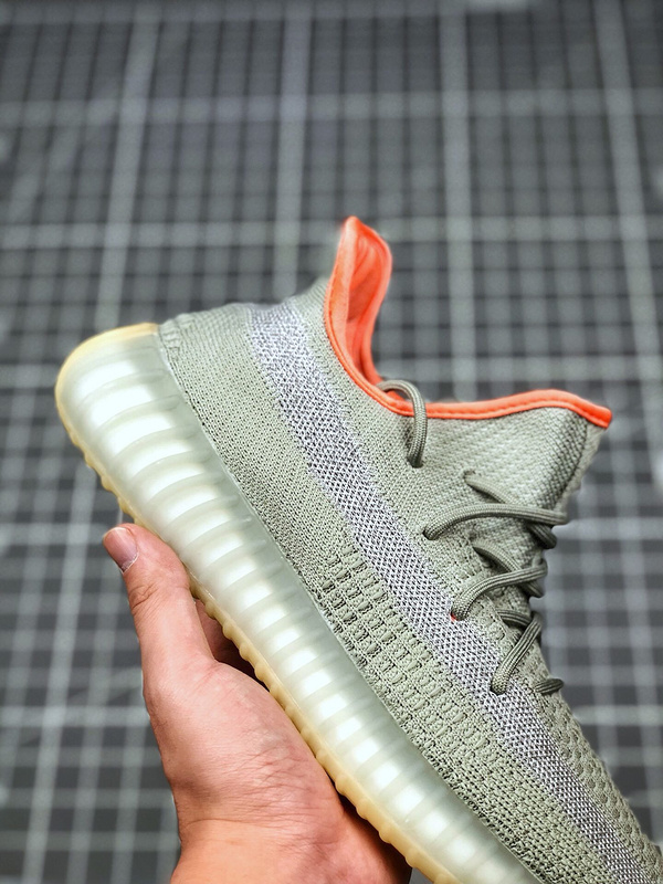 Yeezy Boost 350 V2 Desert Sage Light Grey/Orange 17