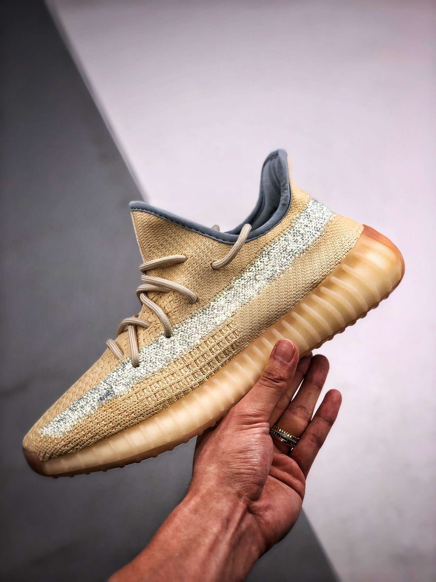 S2 Yeezy Boost 350 V2 Linen/Linen-Linen 15