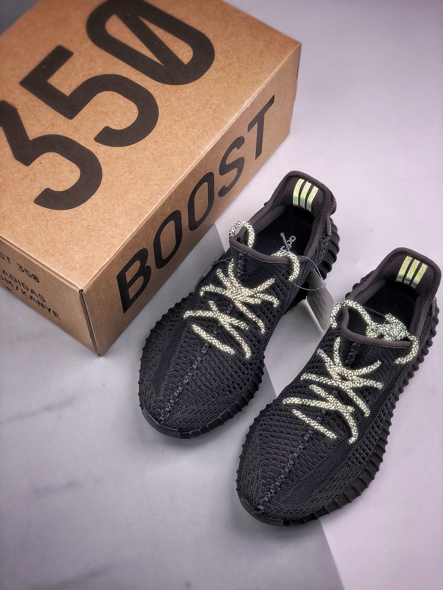 Og Yeezy Boost 350 V2 Black-Non Reflective Black/Black 11