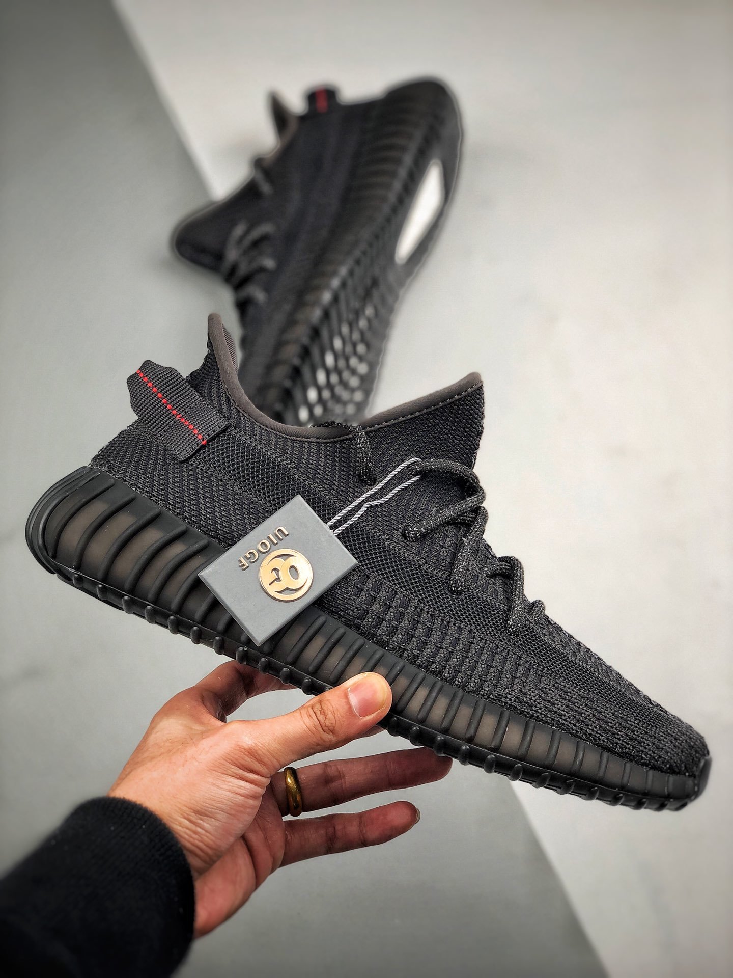 Og Yeezy Boost 350 V2 Black-Non Reflective Black/Black 13