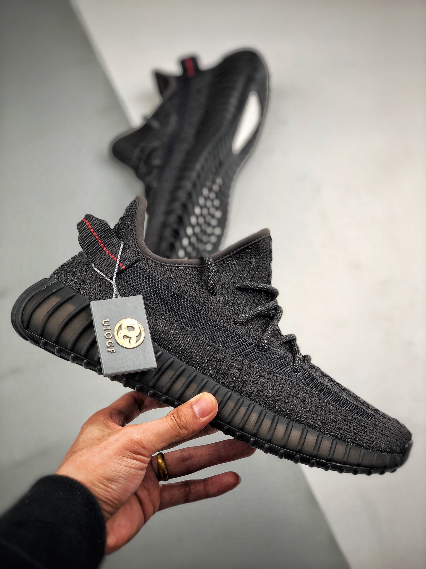 Og Yeezy Boost 350 V2 Static Reflective Black/Black 7