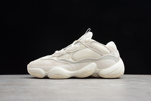 Gz Yeezy 500 Shoes Bone White/Bone White-Bone White 17