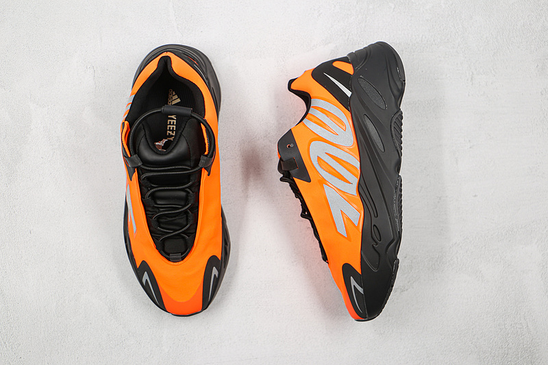 Yeezy Boost 700 Core Black/Orange/Orange 15