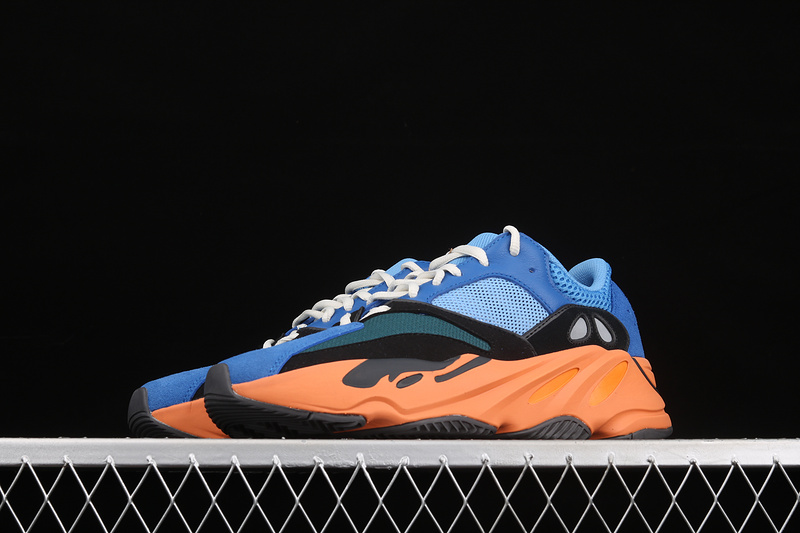 Yeezy Boost 700 Bright Blue/Core Black//Orange 33