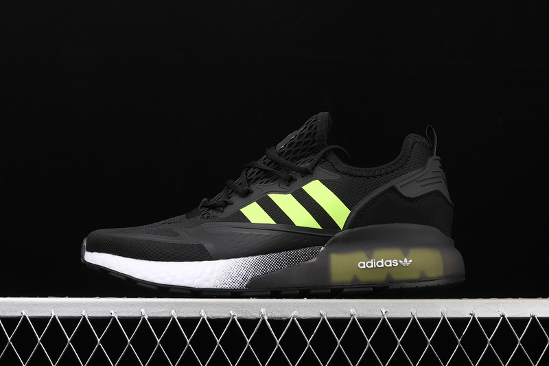 Zx 2K Boost Shoes Core Black/Cloud White/Green 31