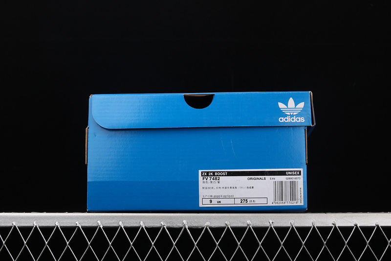 Zx 2K Boost Shoes Cloud White/Grey/Blue 7