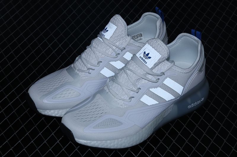 Zx 2K Boost Shoes Cloud White/Grey/Blue 29