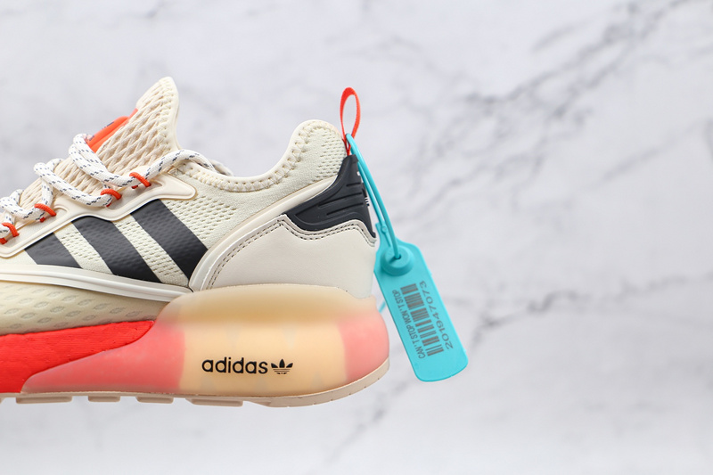 Zx 2K Boost Shoes Beige/Core Black/Orange 15