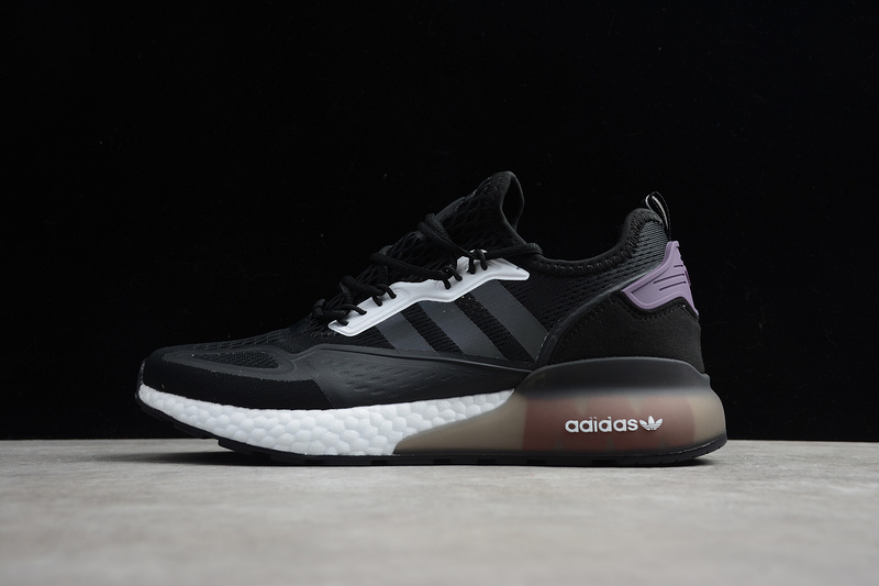 Zx 2K Boost Shoes Core Black/Cloud White/Purple 29