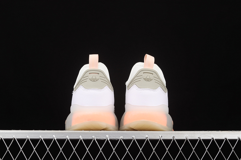 Zx 2K Boost Shoes Cloud White/Clear Onix/Glow Pink 9