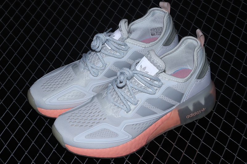 Zx 2K Boost Shoes Cloud White/Clear Onix/Glow Pink 17