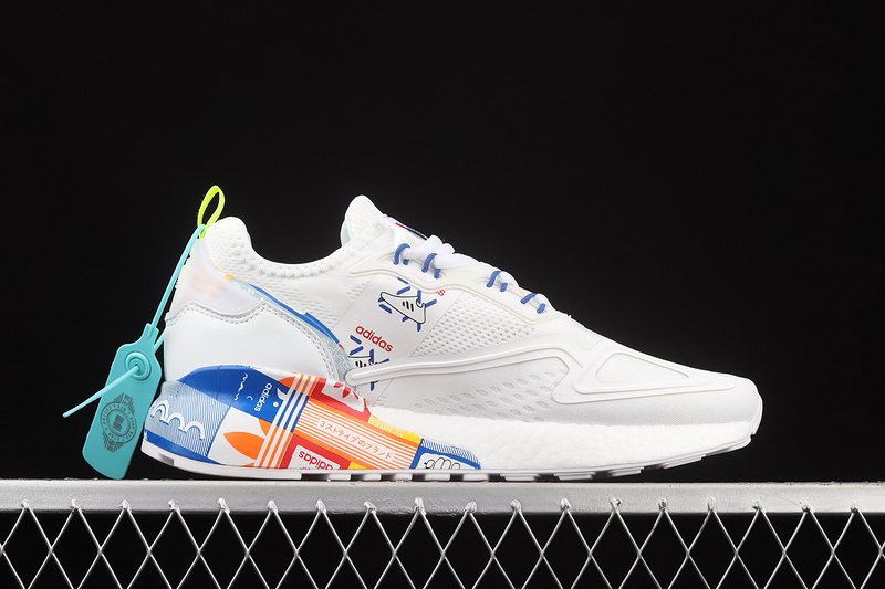 Zx 2K Boost Multi-Color Logos Cloud White/Blue/Orange 21