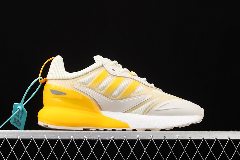 Zx 2K Boost 2.0 Shoes Wonder White/Orange Tint/Solar Gold 23