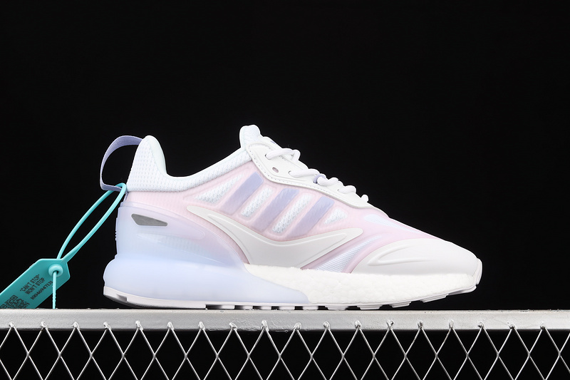 Zx 2K Boost 2.0 Shoes Cloud White/Violet Tone/Clear Pink 3