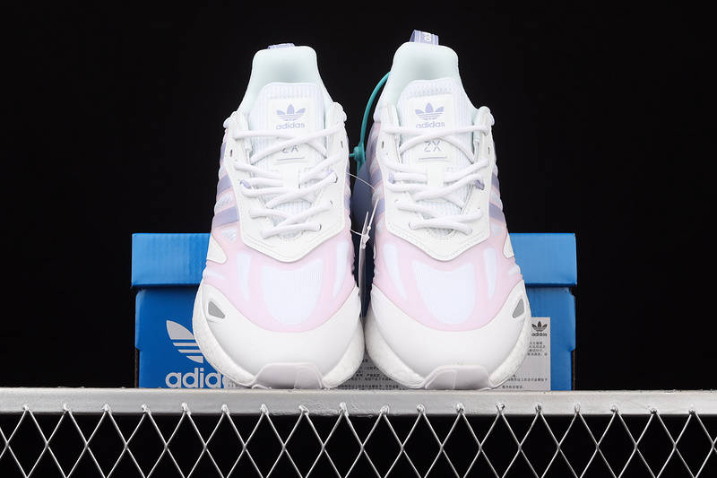 Zx 2K Boost 2.0 Shoes Cloud White/Violet Tone/Clear Pink 15