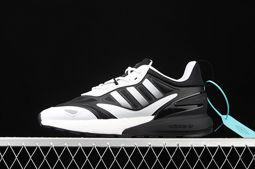 Zx 2K Boost Shoes Core Black/Silver/Cloud White 13