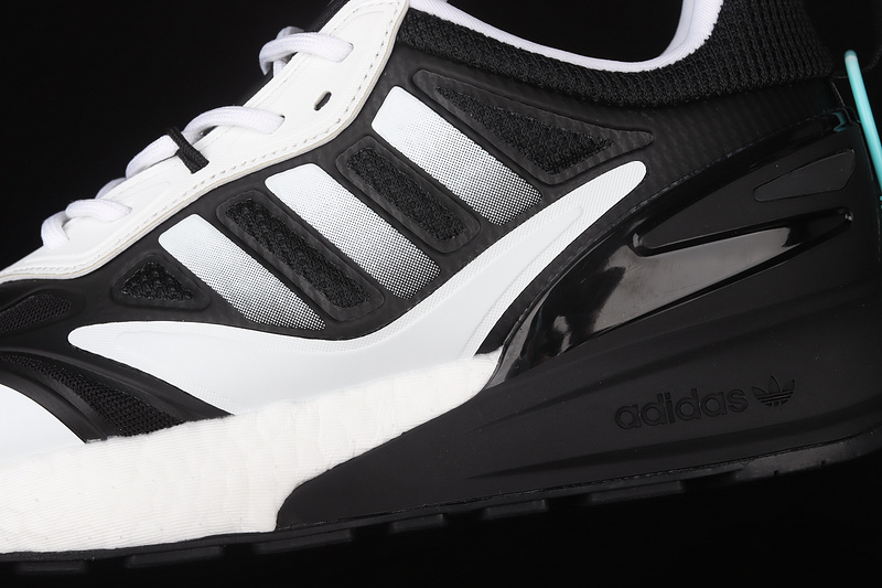 Zx 2K Boost Shoes Core Black/Silver/Cloud White 23