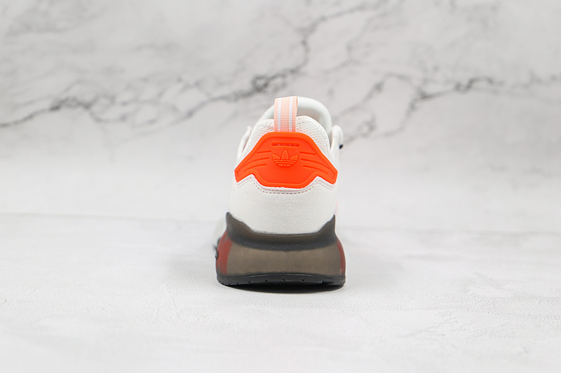 Zx 2K Boost Shoes Cloud White/Orange/Core Black 3