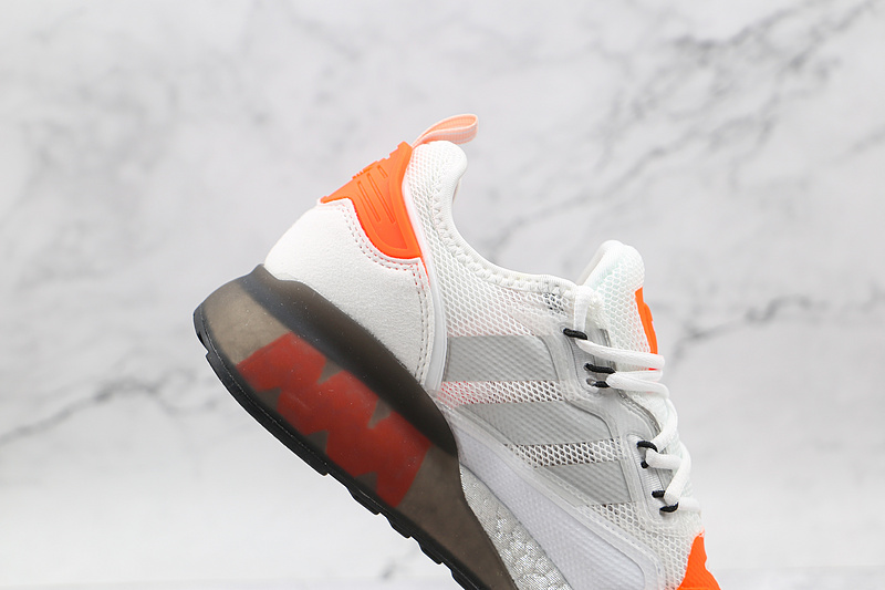 Zx 2K Boost Shoes Cloud White/Orange/Core Black 9