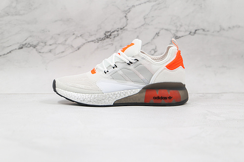 Zx 2K Boost Shoes Cloud White/Orange/Core Black 11