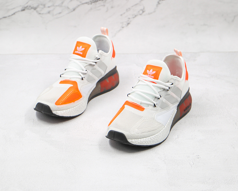 Zx 2K Boost Shoes Cloud White/Orange/Core Black 15