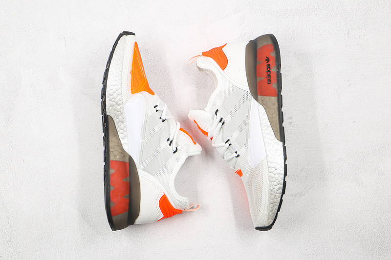 Zx 2K Boost Shoes Cloud White/Orange/Core Black 19