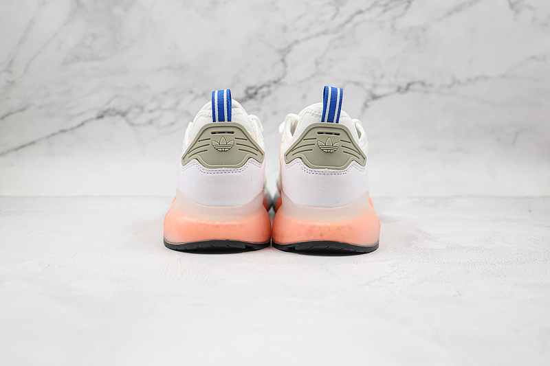 Zx 2K Boost Shoes Crystal White/True Pink/Matte Silver 13