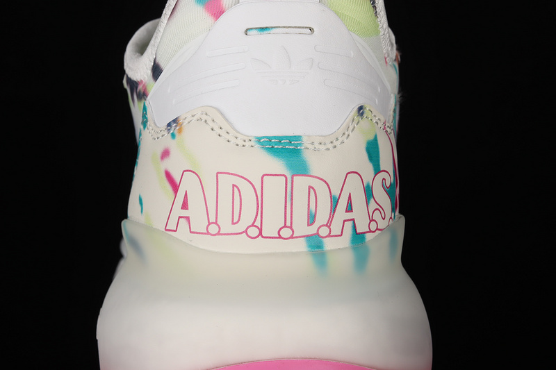 Zx 2K Boost Shoes Cloud White/Screaming Pink/Acid Mint 11