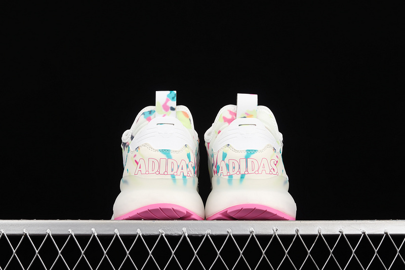 Zx 2K Boost Shoes Cloud White/Screaming Pink/Acid Mint 27