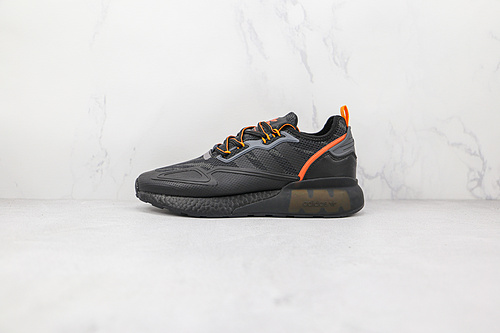 Zx 2K Boost Shoes Core Black/Core Black/True Orange 9