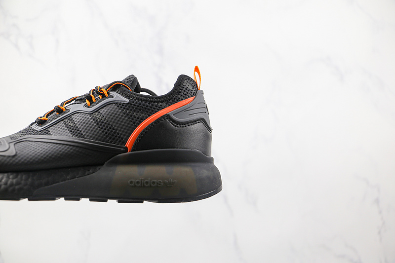 Zx 2K Boost Shoes Core Black/Core Black/True Orange 11