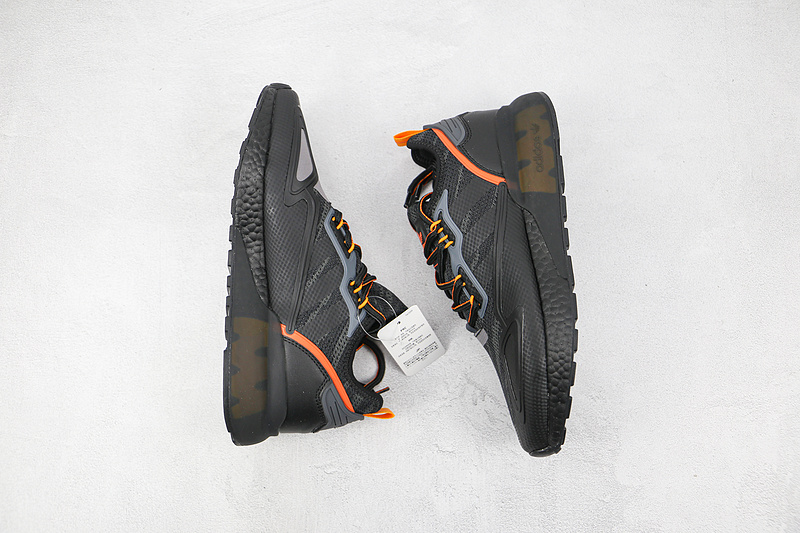 Zx 2K Boost Shoes Core Black/Core Black/True Orange 13