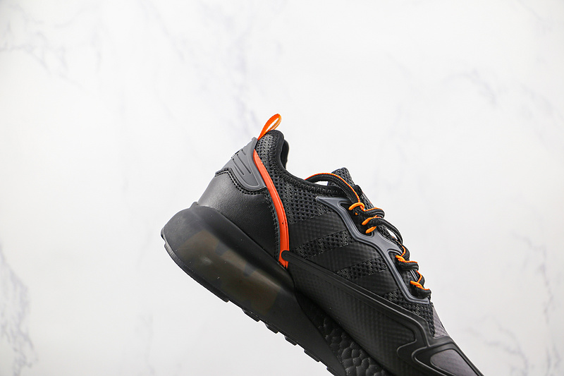 Zx 2K Boost Shoes Core Black/Core Black/True Orange 19