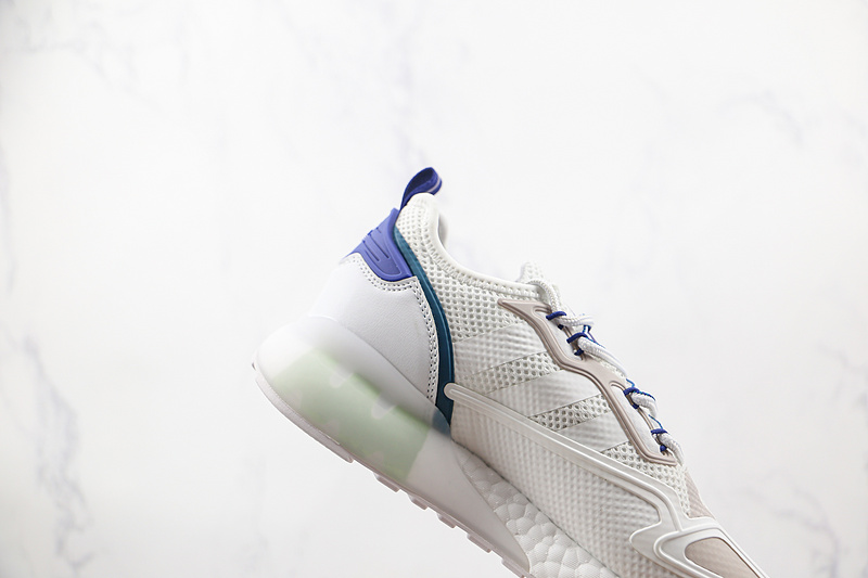 Zx 2K Boost Shoes Cloud White/Cloud White/Real Teal 7