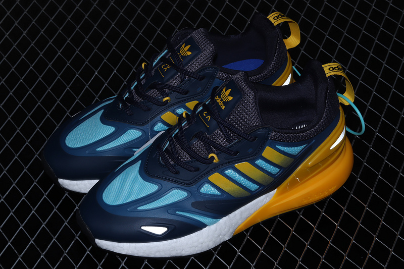 Zx 2K Boost 2.0 J Shoes Crew Navy/Semi Solar Gold/Core Black 5