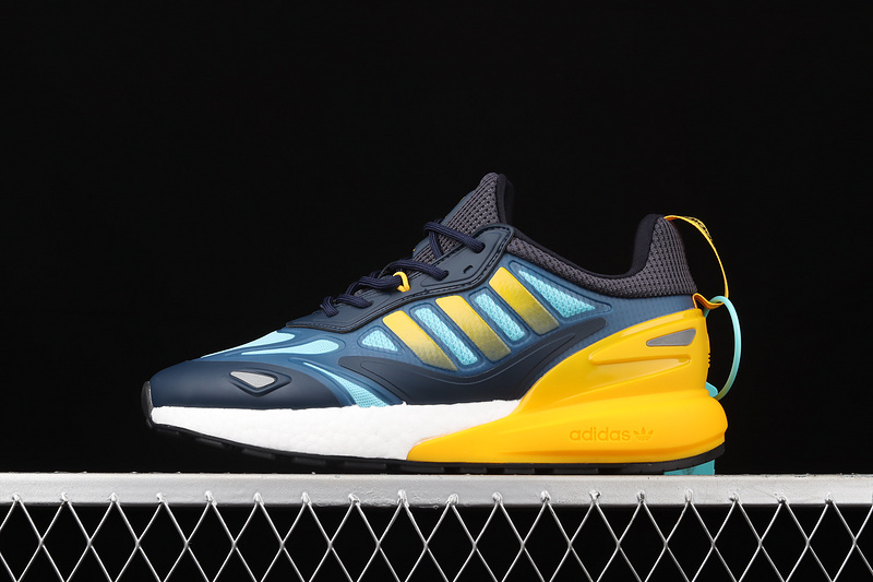 Zx 2K Boost 2.0 J Shoes Crew Navy/Semi Solar Gold/Core Black 15