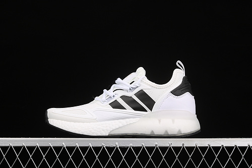 Zx 2K Boost Shoes Cloud White/Core Black/Gold Metallic 35