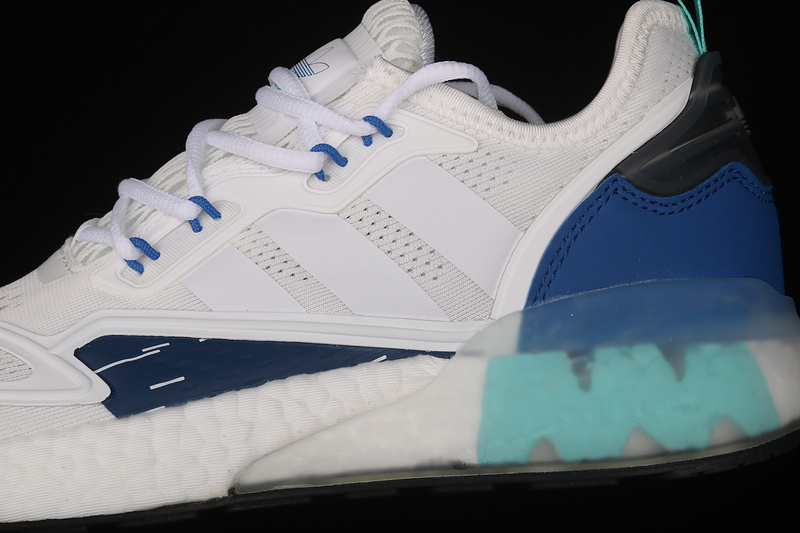 Zx 2K Boost Shoes Cloud White/Cloud White/Collegiate Navy 9