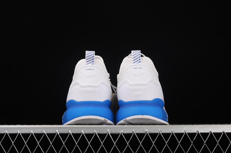 Zx 2K Boost Shoes Cloud White/Blue/Red-Yellow 5