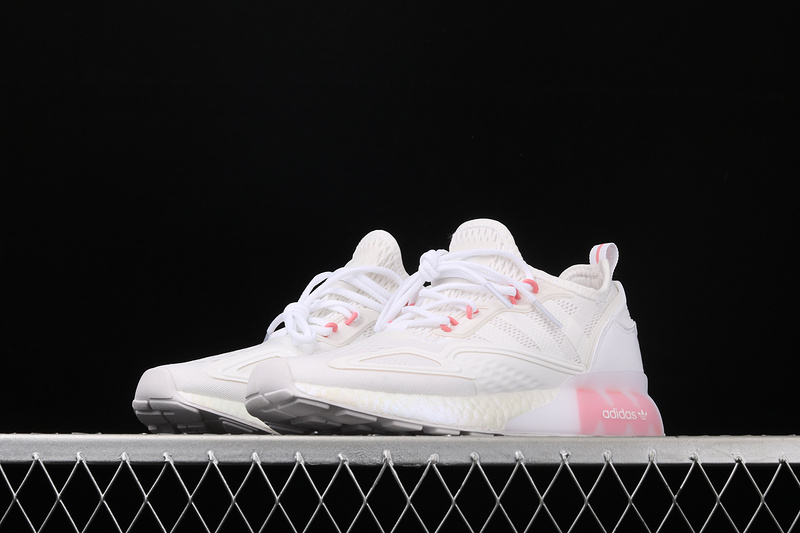 Zg Zx 2K Boost Shoes Cloud White/Cloud White/Light Pink 7