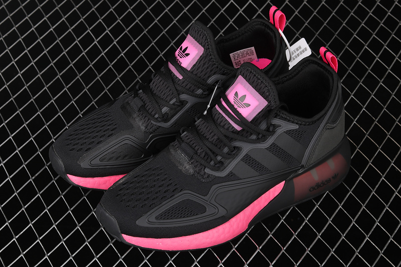 Zg Zx 2K Boost Shoes Core Black/Core Black/Pink 15