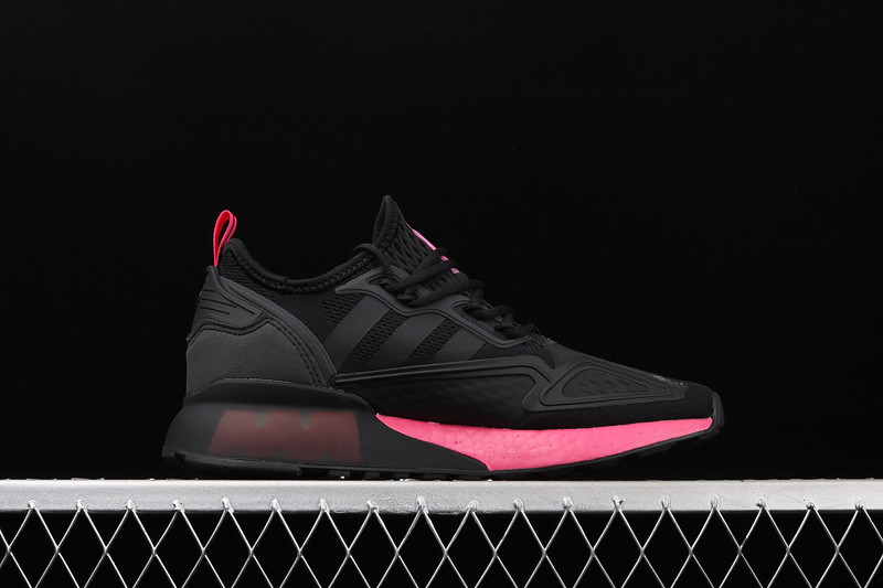 Zg Zx 2K Boost Shoes Core Black/Core Black/Pink 33