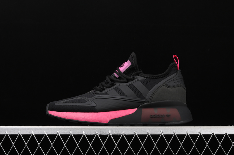 Zg Zx 2K Boost Shoes Core Black/Core Black/Pink 37