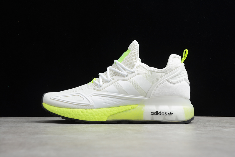 Zx 2K Boost Shoes Cloud White/Cloud White/Solar Yellow 5