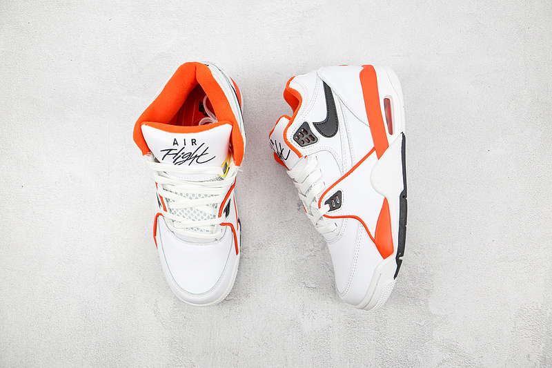 Air Flight 89 Emb Rucker Park White/Team Orange/Black 3