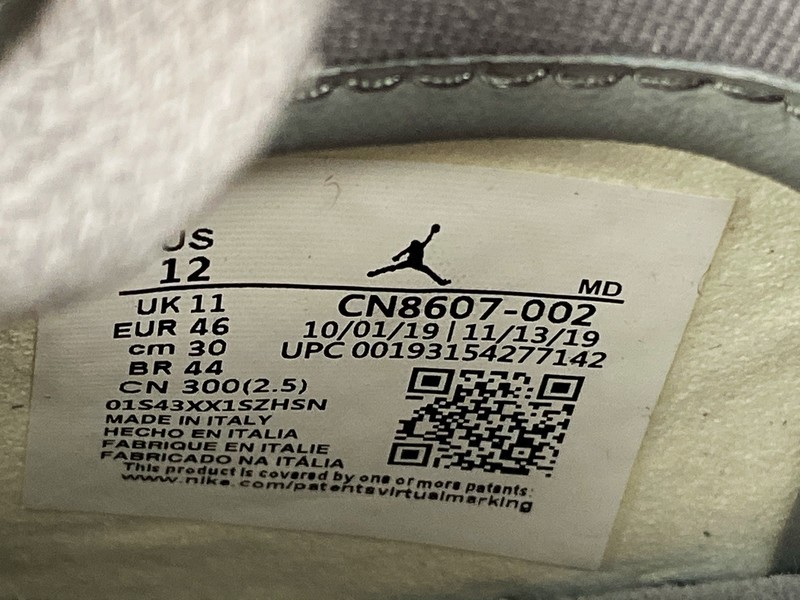 Di*Or X Air Jordan 1 High Og Wolf Grey/Sail-Photon Dust-White 17