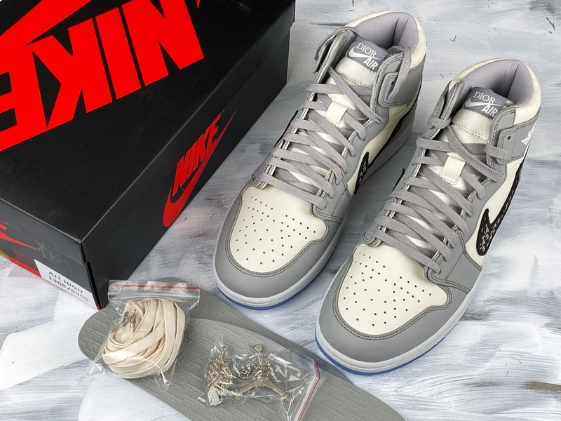 Di*Or X Air Jordan 1 High Og Wolf Grey/Sail-Photon Dust-White 47