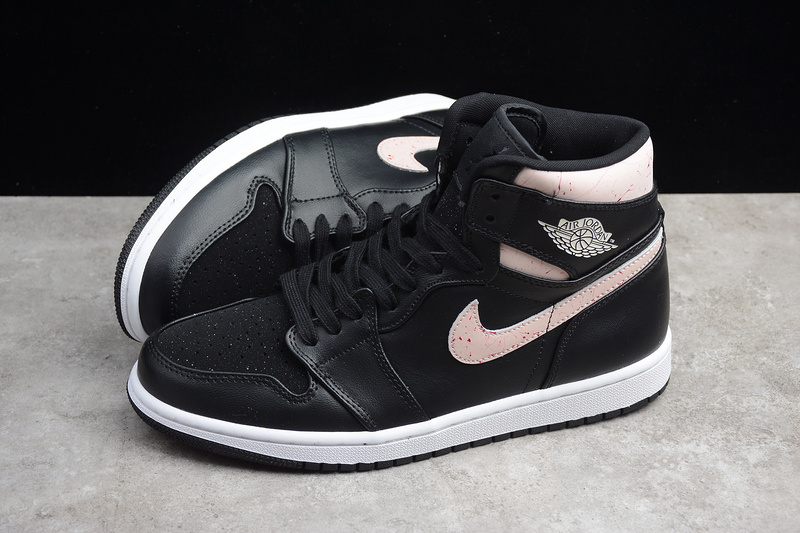 Gz Air Jordan 1 Retro High Black/Rush Maroon-White 29